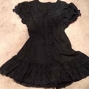 Gothic Lolita style dress, black, medium